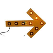solar led directional flashing road arrow board light