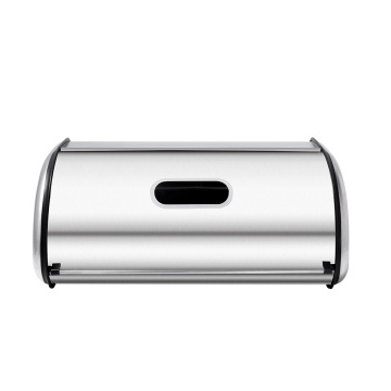 Small Stainless Steel Roll Top Bread Container