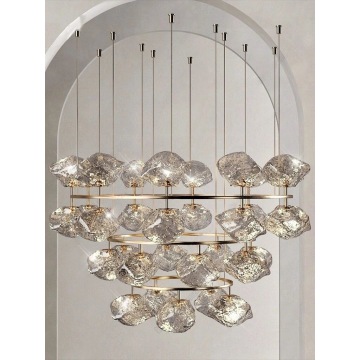 Custom Glazed Decorative Color Glass Modern Chandelier