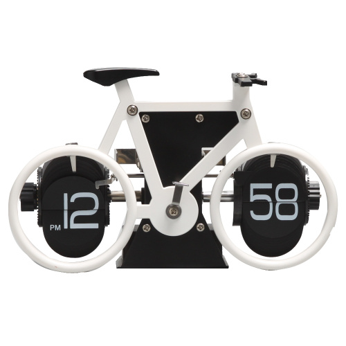 Bike Fliping Flip Clock on Table