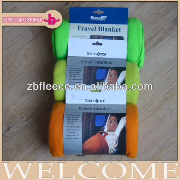 famous airplane company low price high quality airline fleece blanket