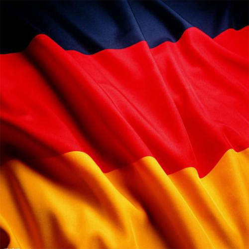 Großes quadratisches Deutschland-Flaggenmuster-Badetuch