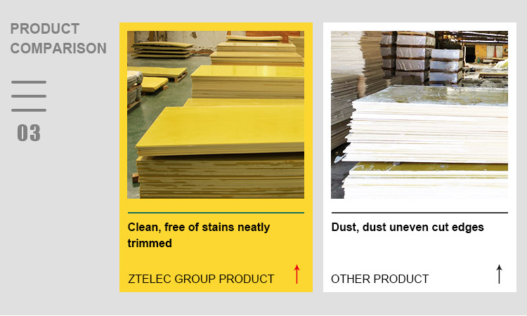 China supplier ZTELEC Flexible electronic board yellow epoxy glass 3240 sheet