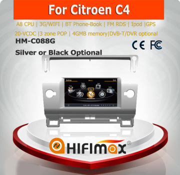 Hifimax car gps navigation for citroen c4 car dvd gps navigation system