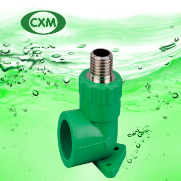 PP-R male elbow with pedestal