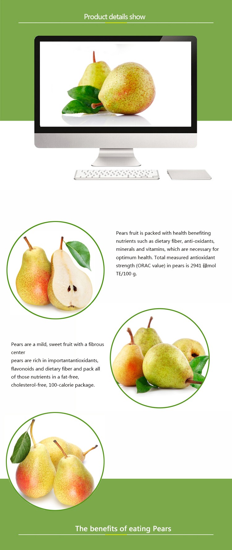 Selling delicious crown pear from China