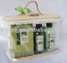 Bath gift set(body lotion,shower gel, flower soap, bath salt)