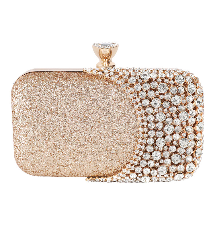 Dinner Bag European and American Ladies Handbag Diamond-studded Banquet Clutch New Small Bag