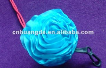 Blue rose foldable Nylon Bag