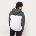 Mens tương phản Sherpa Lông cừu thêu HOODIES HOODIES