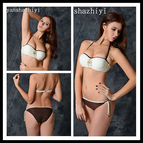 sexy popular attractive bandage bikini swimsuit hot sale 2015