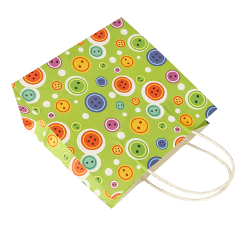 Eco-Friendly Short Handle Kraft Shopping Paper Bag