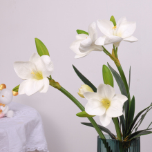 Multi Colour Artificial 4 Head Amaryllis and Lilies Decorations