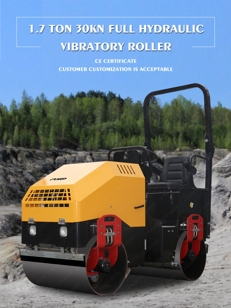 Roller vibratório Rolling Roller Roller Road Compactor para reparo do pavimento