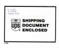 Sobre de documento de envío de UPS