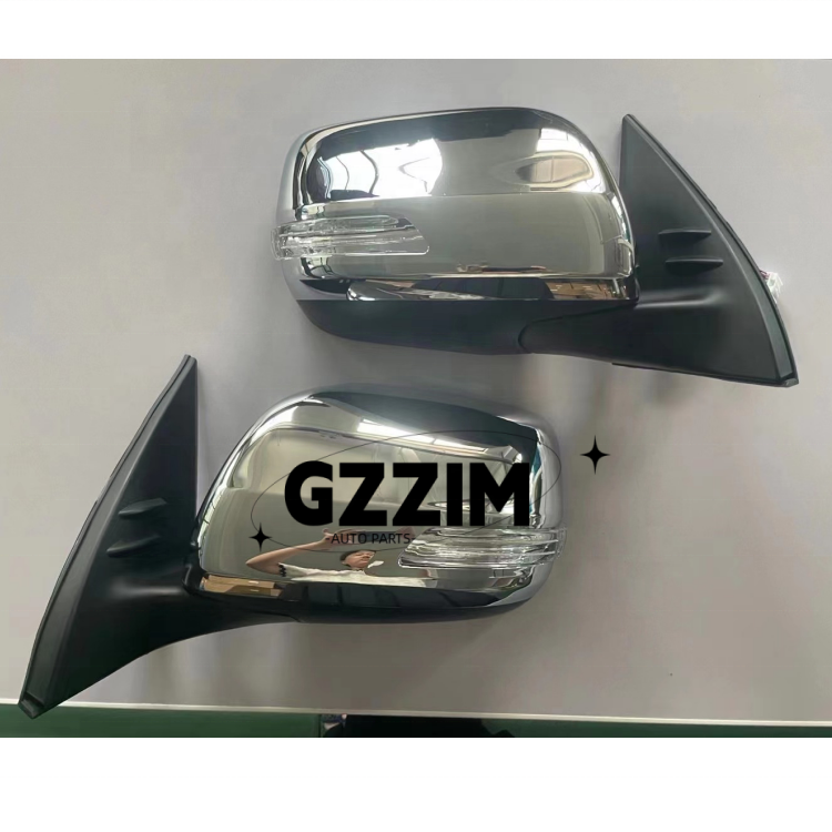 Prado 2014 Abs Plastic Side Mirrors Door Mirror Toyota Prado 2014의 스티어링 램프와 반전 거울,