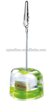 Liquid name card holder with customized floater &aqua business card holder&heart-shaped