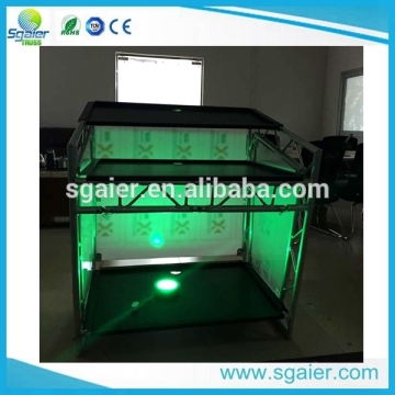 Aluminum truss bar counter , aluminum bar table furniture,illuminated dj booth bar table