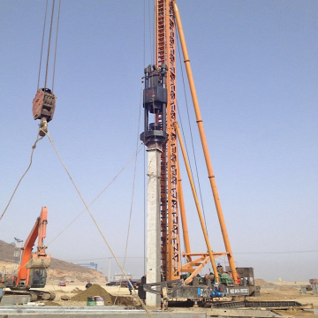 Diesel Engine Crawler Type Screw Solar Pile Driver Machine