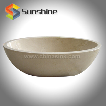 Egyptian Galala Beige Marble Stone Bathtubs