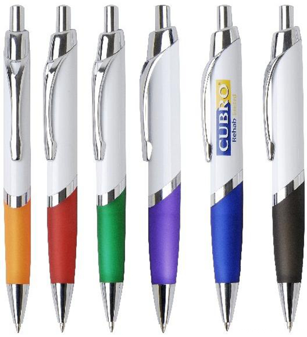 White Triangualr Custom Logo Pen