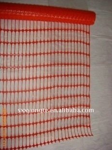 Plastic orange safety fence