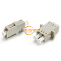 Adaptador de fibra LC UPC SX DX Beige