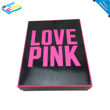 lovely pink lid and bottom shoes paper box