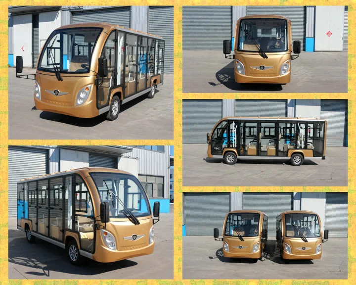 Chinese 14 Seats Enclosed Electric Sightseeing Bus