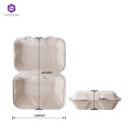 Degradable Disposable Lunch Bento Box Cardboard Lunch Box Microwave Paper Plate Dish Restaurant Serving Supplies Customized Size