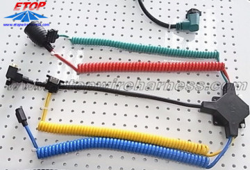 Coiled Cable Harness assembly