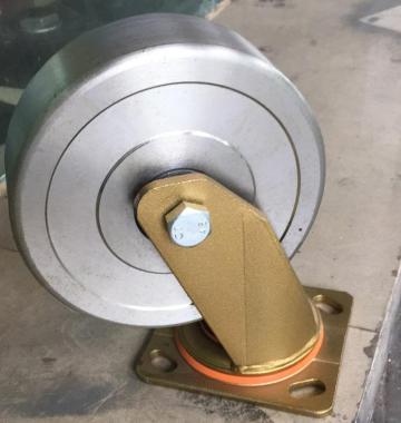 Heavy duty forged steel swivel caster wheel(golden)