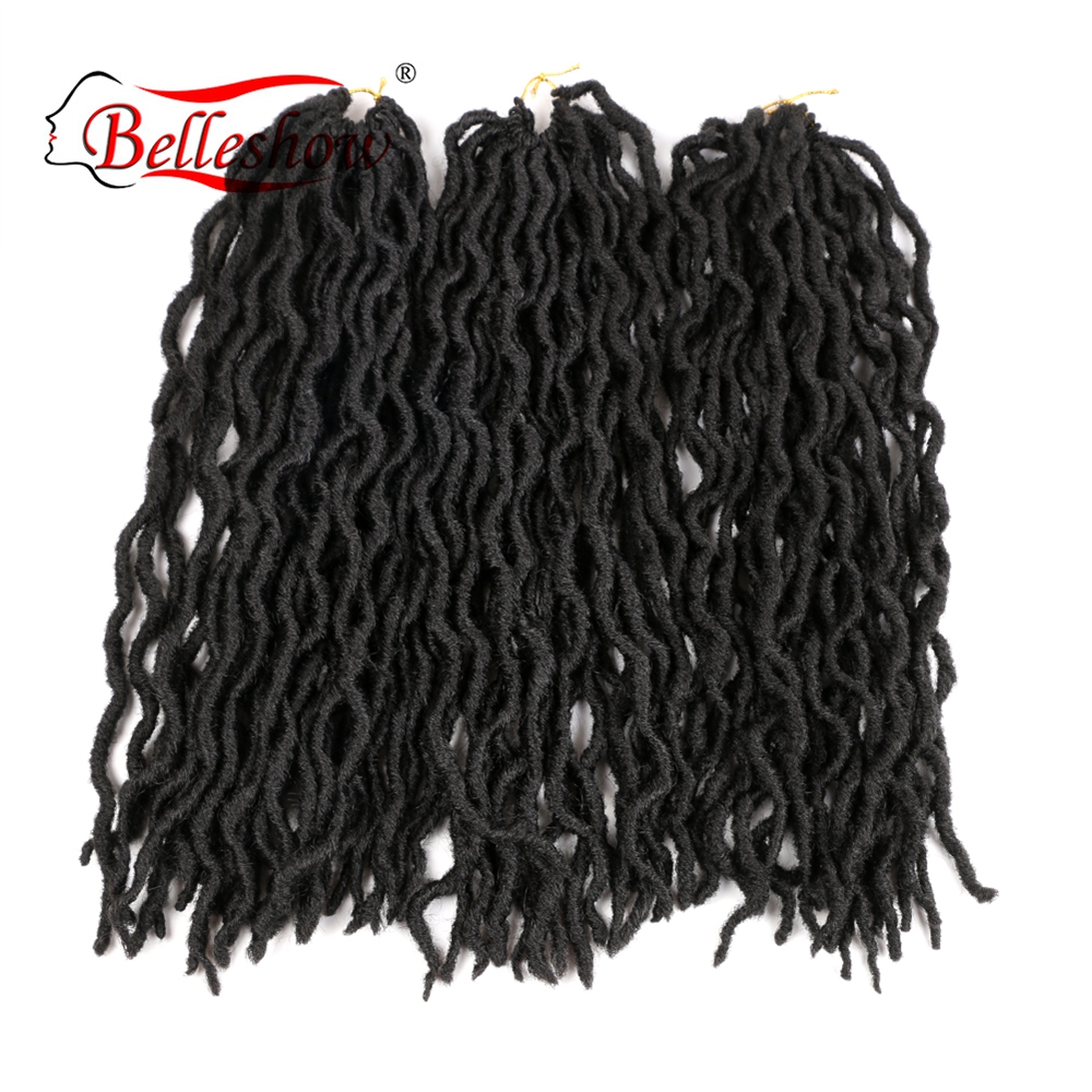 Hot sell 18 inch 24 stands 100g synthetic ombre dreadlock hair braids gypsy locs types of faux locs