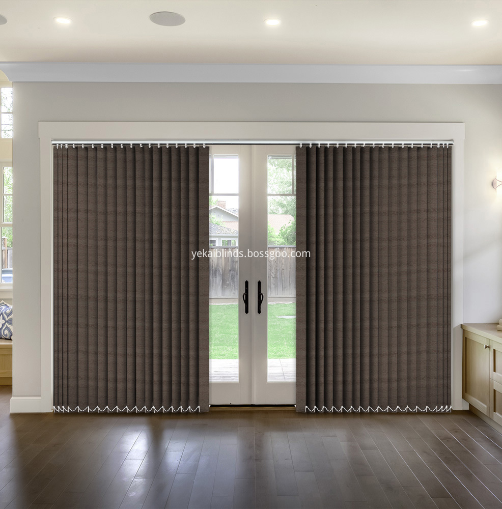 brown Vertical Blinds-m1