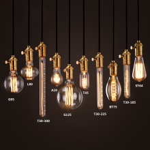 Retro Antique Light Bulbs: 25W-60W Filament Lamps