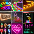 LED -Neon -Logo -Zeichen für die Aktion