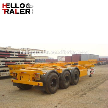 12.5m skeletal gooseneck container trailer