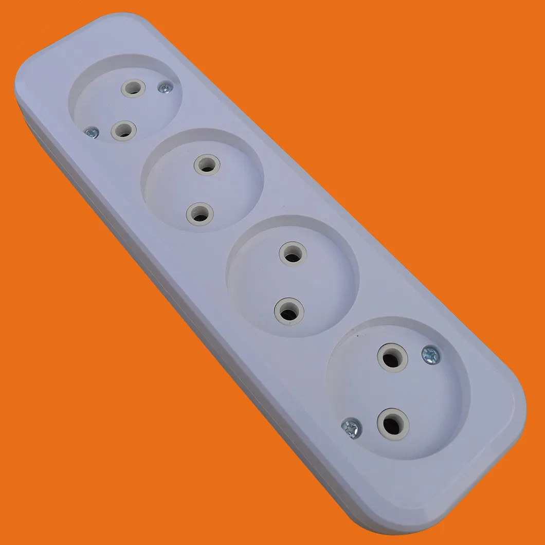 4-контактный удлинитель европейского типа с заземлением (E8004E)