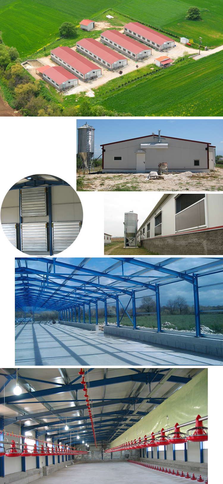 Commercial Automated Steel Prefab Poultry Farm Chicken House Design For Broiler