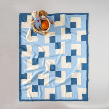 NATURAL COTTON BABY BLANKETS - SUPER SOFT & BREATHABLE PATCHWORK DESIGN