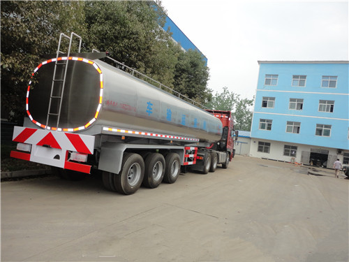 Milk tank semi trailer