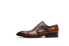 Double Strap Men's Leather Shoes