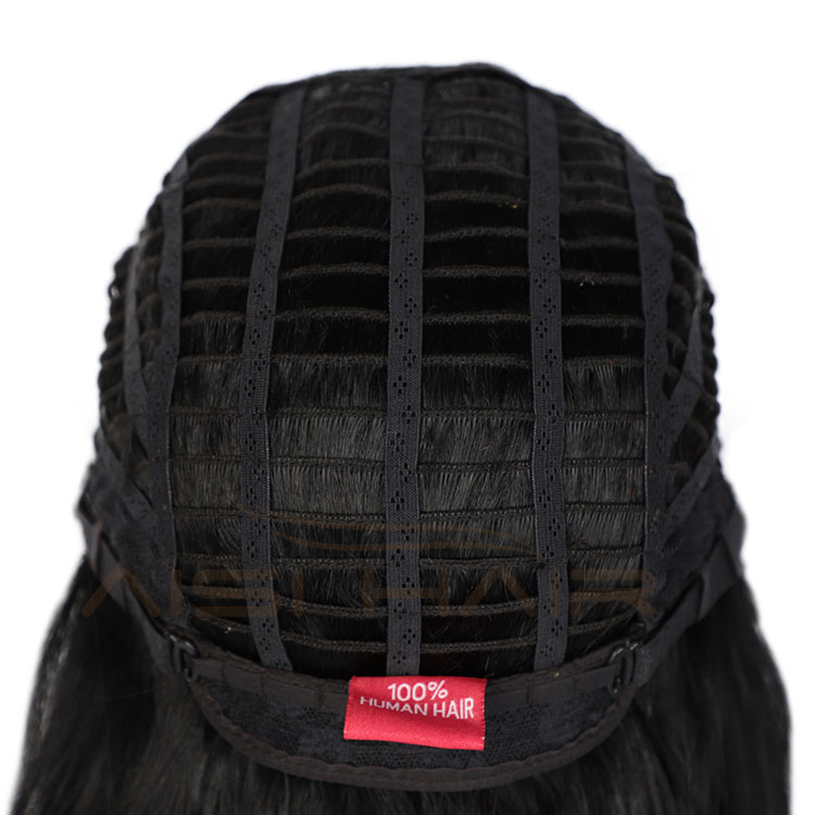 Aisi Hair For Black Women Silky Straight Wig With Bangs 100% Natural Black Short Bob 14 Inch Wig Human Hair Brazilian