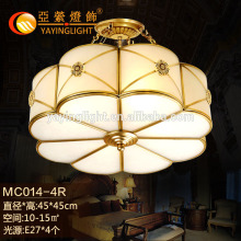stone brass flower design ceiling lamps, dinning room decoration flower ceiling lamps