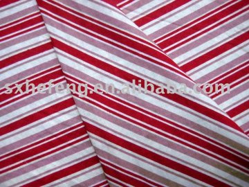 Linen stripe pattern fabric linen rayon with stripe print