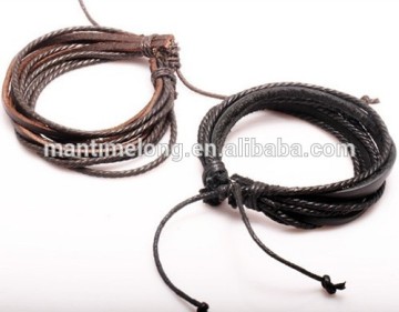 leather braided bracelet leather cord bracelet