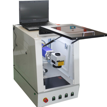 mini Enclosed 30w Military Dog Tag Fiber Laser Labeling Machine