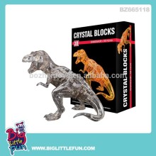 Kids assembling toys crystal block,dinosaur shape plastic block toy