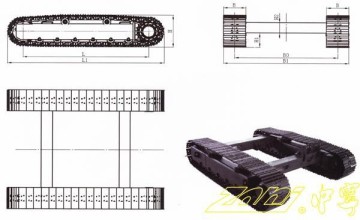 15 ton tracked undercarriage for crawler carrier