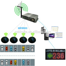 Rosim parking solution includes wireless car parking space sensor and collector for open air parking